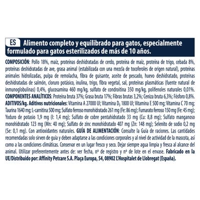 Advance Sterilized Senior +10 frango