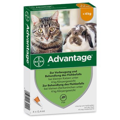 Advantage Fur Katzen Und Zierkaninchen Gunstig Kaufen Zooplus