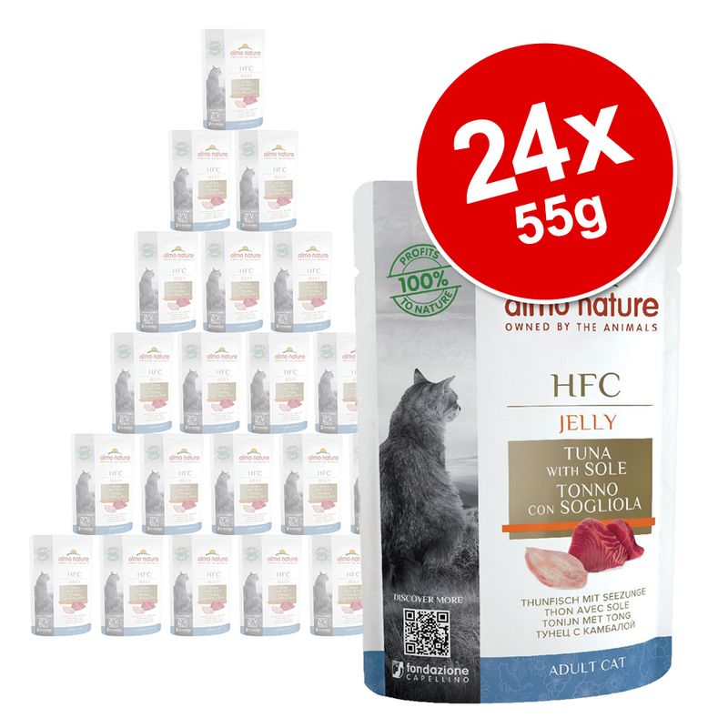 Almo Nature HFC Natural Pouches Saver Pack 24 x 55g | Top deals!