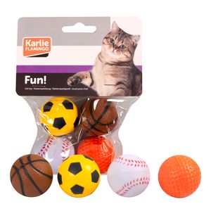 Lot De 3 Balles En Caoutchouc Pour Chien - Avec Couineur, Flottantes, Diamètre 6 Cm, Bleu, Rose, Vert