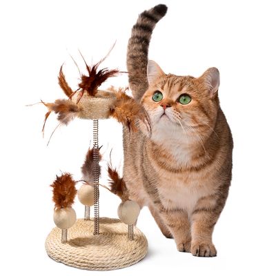 Brinquedo Karlie Nava com sisal e esponja vegetal para gatos 