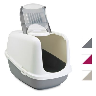 Caixa De Areia Fechada Para Gatos Grandes Caixa De Areia Fechada Savic Nestor Xxl Ao Melhor Preco Na Zooplus