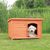 Casota de madeira Trixie Natura com telhado plano para cães