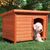 Casota de madeira Trixie Natura com telhado plano para cães
