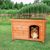 Casota de madeira Trixie Natura com telhado plano para cães
