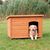 Casota de madeira Trixie Natura com telhado plano para cães