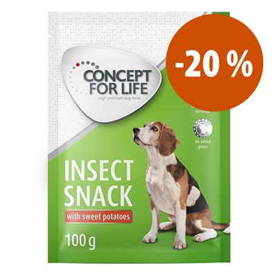 100g Insect Boniatos concept for life snacks para perros 3x100g