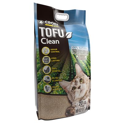 Tofu Kattenbakvulling 18L – Super Absorberend, Stofvrij & 100% Biologisch Afbreekbaar – Natuurlijk En Geurneutraal