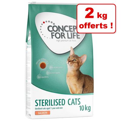 Croquettes Concept For Life Pour Chat 7 Kg Ou 8 Kg 2 Kg Offerts Zooplus