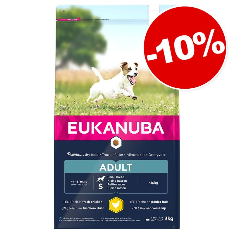Avis clients sur Croquettes Eukanuba pour chien 3 kg 10 de remise