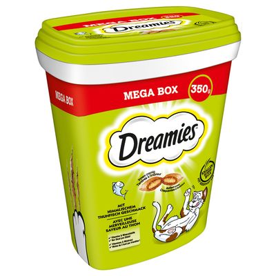 DREAMIES Mega Box Katzensnacks - Lachs Geschmack, 2 X 350g