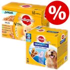 Extra voordelig! 96 x 100 g Pedigree Maaltijdzakjes + 28 Stuks Dentastix Snacks