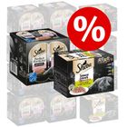 Extra voordelig! 48 x 85 g Sheba Variaties in Kuipjes + 48 x 37,5 g Perfect Portions Zalm
