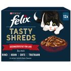 Felix Heerlijke Reepjes Kattenvoer 12 x 80 g