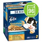 Felix Sensations Maaltijdzakjes Voordeelpakket: 96 x 100 g