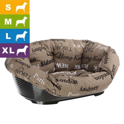 Ferplast Hundekorb Siesta Deluxe Schwarz Mit Uberzug Sofa Cities