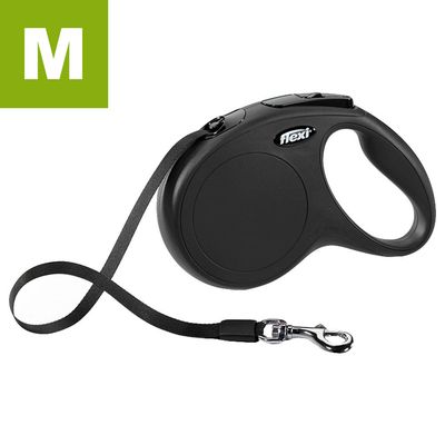 Flexi Standard M Neon Reflect Cord/ón 5 m Negro//Neon