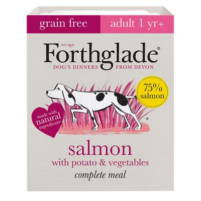 Forthglade Complete Meal Grain-Free Salmon Adult Wet Dog Food | zooplus