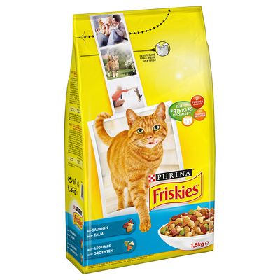 Friskies Saumon Legumes Croquettes Pour Chat Zooplus
