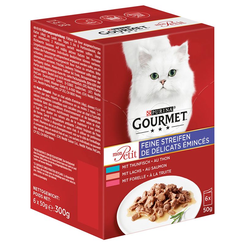 Gourmet Mon Petit 6 x 50g Wet Cat Food | Great deals at zooplus!