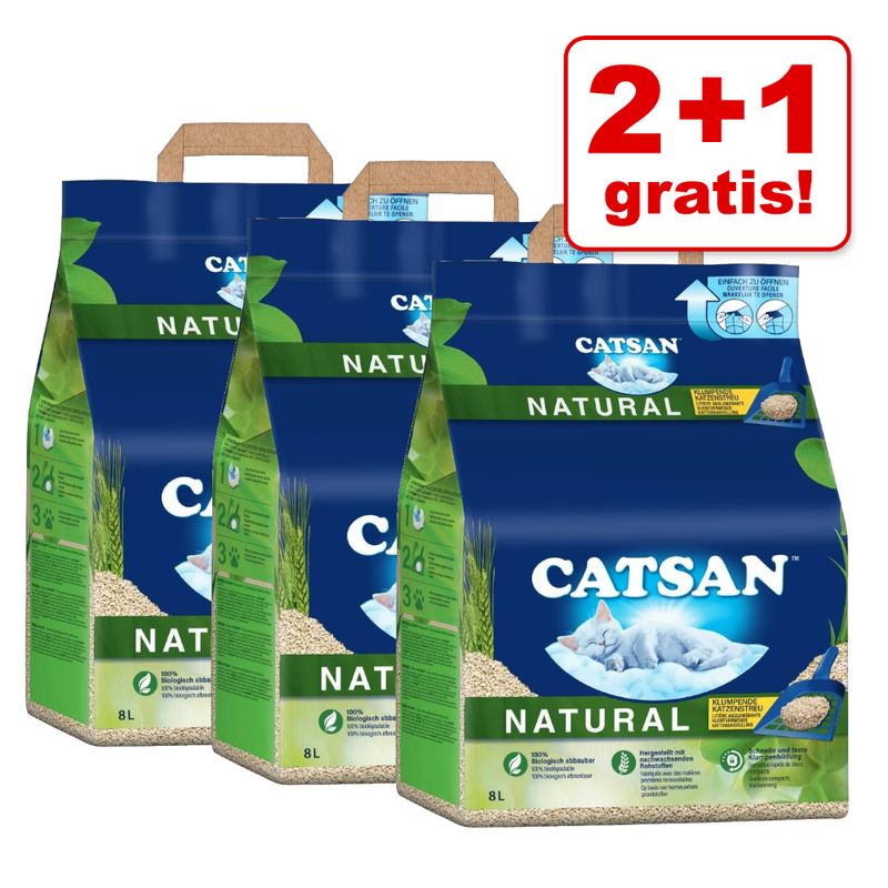Kundenbewertung zu 2 + 1 gratis! 3x Catsan Katzenstreu zooplus.de