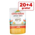 20 + 4 gratis! 24 x 55 g Almo Nature HFC Jelly Maaltijdzakjes
