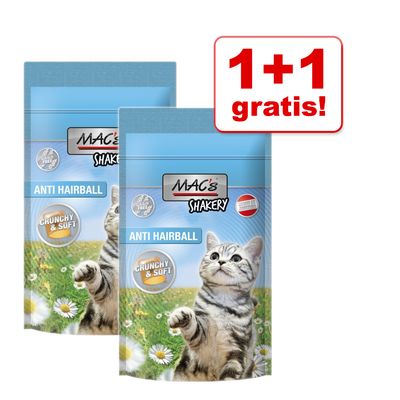 1 gratis! 2 x 60 g MAC's Shakery Anti-Hairball Snacks günstig kaufen