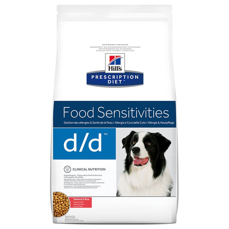 Hill's Prescription Diet d/d Food Sensitivities ração para cães com salmão e arroz
