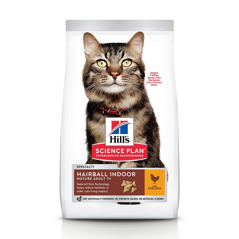 hill s science plan mature adult hairball indoor huhn gunstig bei zooplus