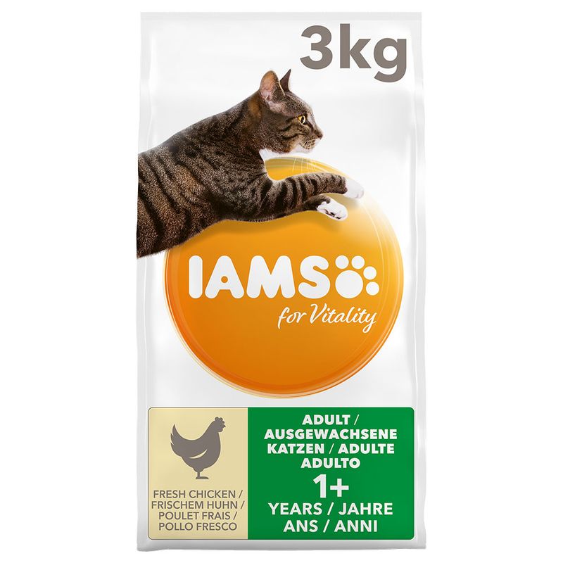 IAMS for Vitality Adult Fresh Chicken Dry Cat Food reviews zooplus.co.uk