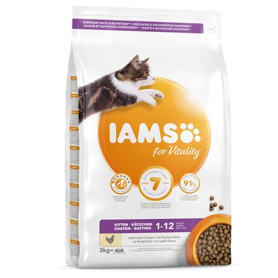Iams For Vitality Kitten Fresh Chicken Dry Cat Food Top Deals
