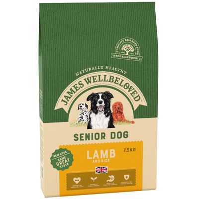 james wellbeloved senior lamb and rice 15kg