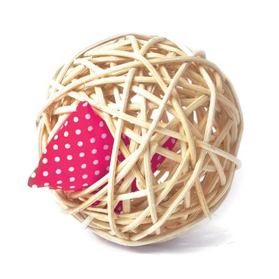 Jouet Aumuller Baldi Mini Balle En Rotin Pour Chat Zooplus