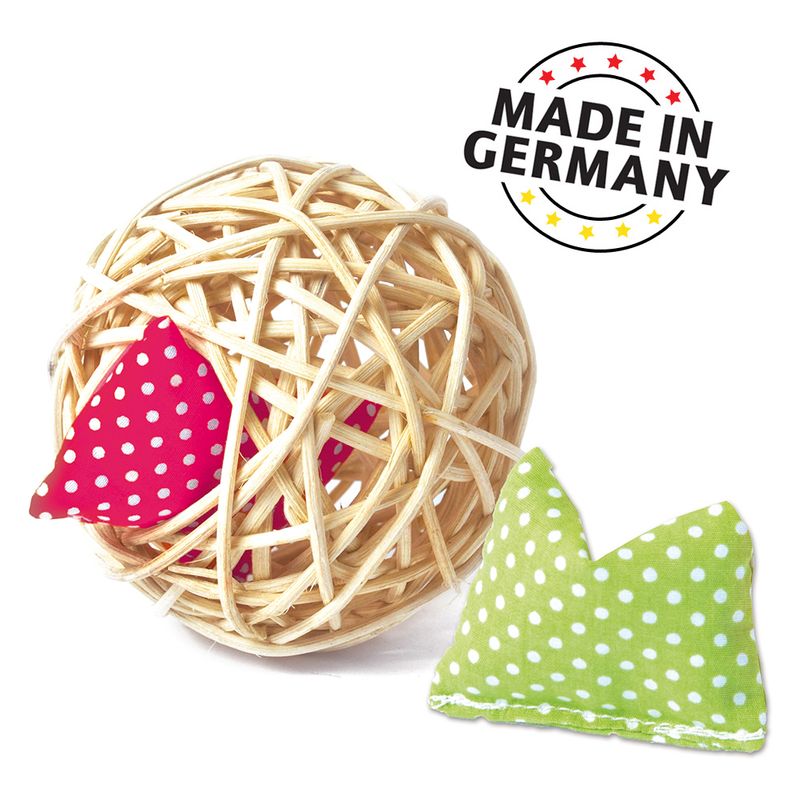 Jouet Aumuller Baldi Mini Balle En Rotin Pour Chat Zooplus