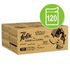 Jumbopak: 120 x 100 g Felix Elke Dag Feest Kattenvoer