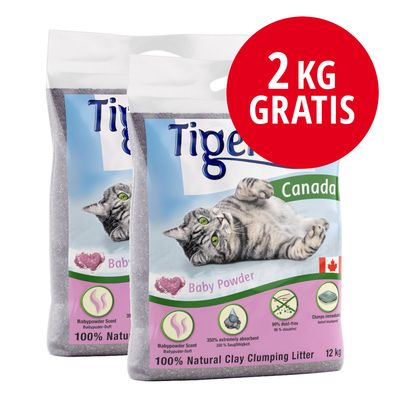 Lettiera Per Gatti Tigerino Canada Sensitive - Doppia Confezione Da 2 X 12 Kg - Granuli Di Argilla Con Effetto Agglomerante - Foto 9