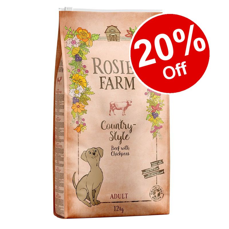 12kg Rosie's Farm Adult Dry Dog Food 20 Off!* reviews zooplus.co.uk