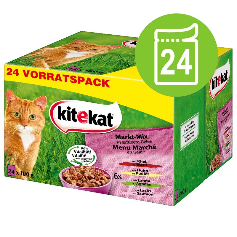 Kitekat Markt Mix Kapsicky 24 X 100 G Zoohit Cz