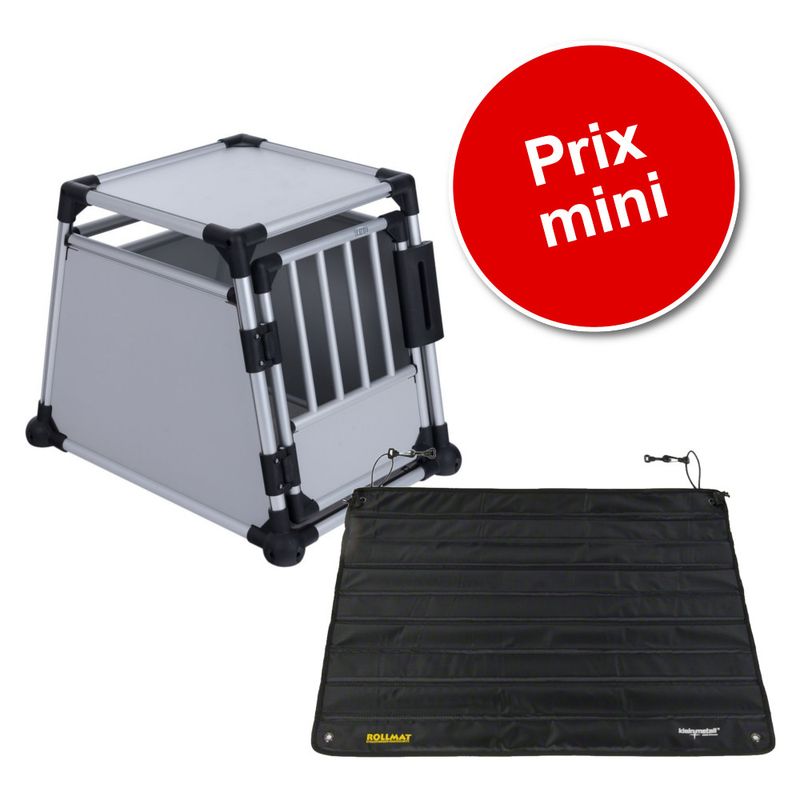 Avis clients sur Lot cage de transport Trixie en aluminium, gris