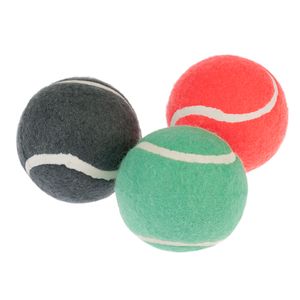 Lot De 18 Balles De Tennis Pour Chien - Diamètre 5 Cm, Caoutchouc Et Feutre - Pour Petits/moyens Chiens, Machines à Lancer