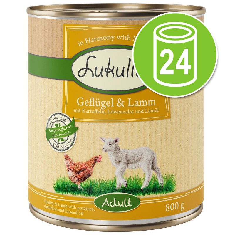 Avis clients sur Lot Lukullus 24 x 800 g pour chien zooplus