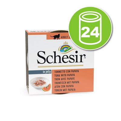 Lot Schesir, fruit 24 x 75 g pour chat