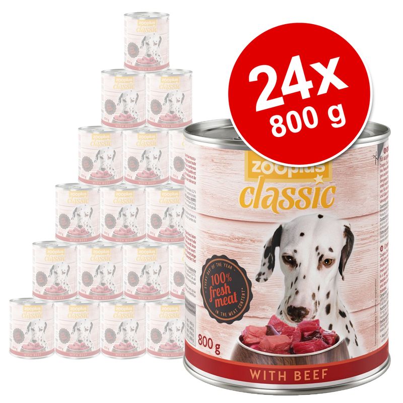 Avis clients sur Lot zooplus Classic 24 x 800 g pour chien zooplus