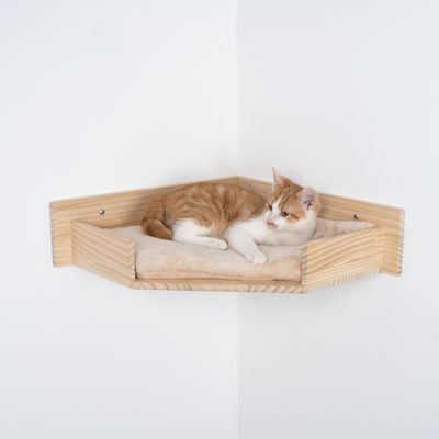 Modern Living Wandliegebett Serra - Katzenbett Zur Eckenmontage 44x44x12 Cm
