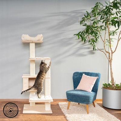 Natural Paradise Quadra Iii Cat Tree Top Deals At Zooplus