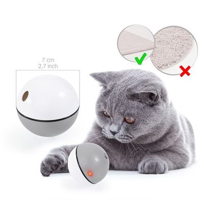 3 Palline Interattive Per Gatti - Movimento Automatico, Evita Ostacoli, Ricarica USB, Giochi Per Gatti Attivi E Curiosi - Foto 5