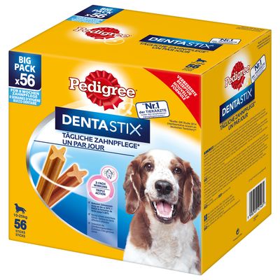 Pedigree DentaStix e DentaStix Fresh 140 uds. em promoção: 100 + 40 grátis!