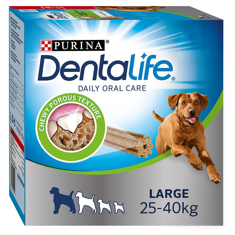 PURINA Dentalife Bâtonnets à mâcher pour chien de grande taille (25-40 kg)