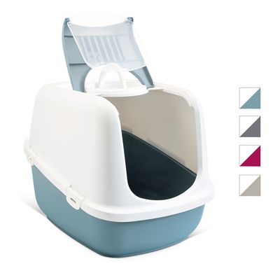 covered litter box