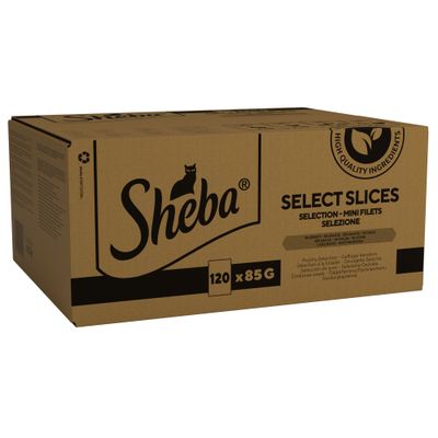 Sheba Pouches Select Slices Mega Pack 120 x 85g